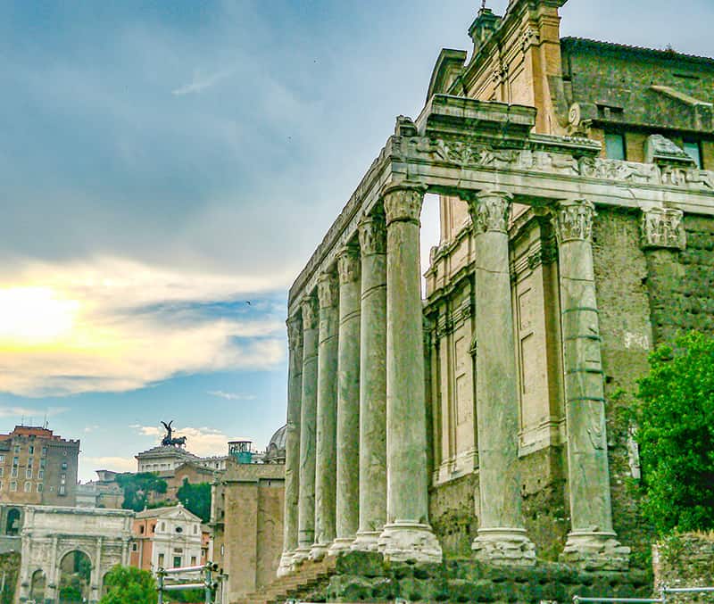 Temple of Antonius and Faustina in Rome, Italy