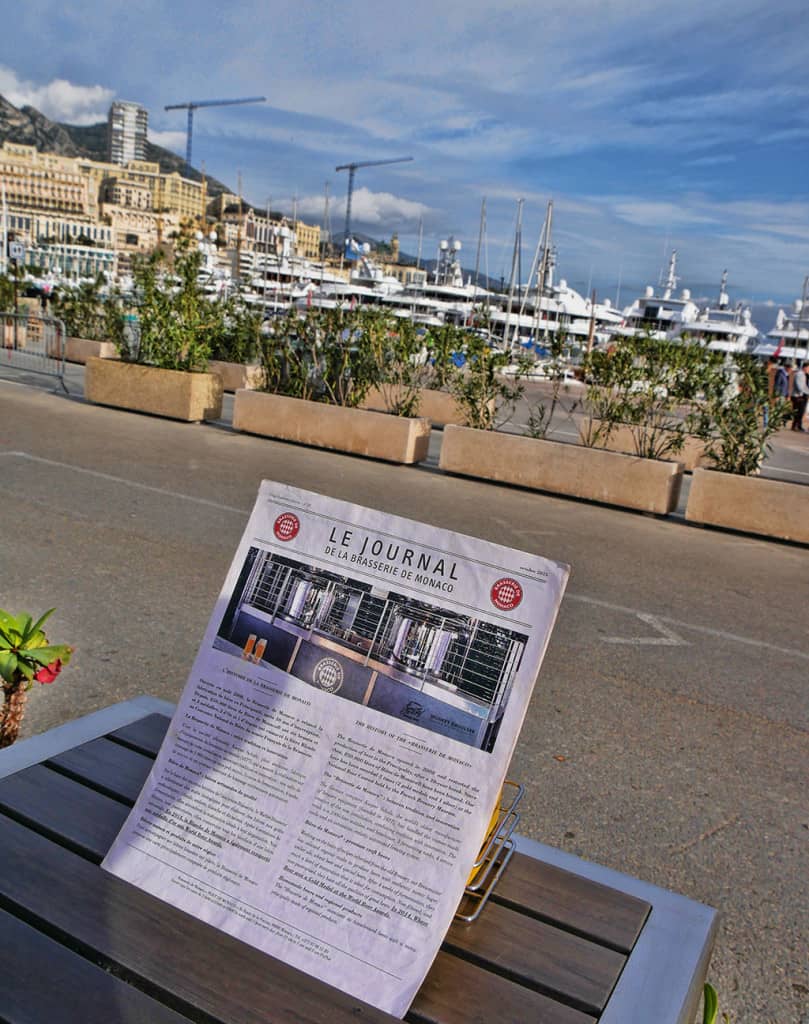 Brasserie de Monaco - menu