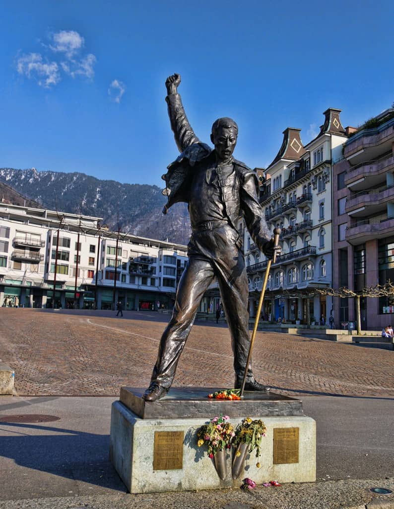 Freddie Mercury's statue in Montreux, Switzerland - Luxury Columnist - style, travel & photography blog