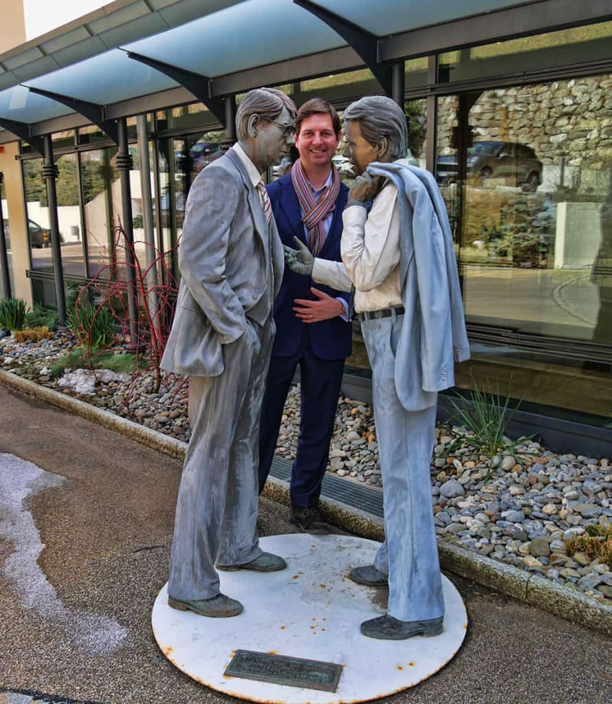 A quirky sculpture at the Mirador hotel in Vevey, Switzerland - Luxury Columnist - Food, Style & Travel Blog