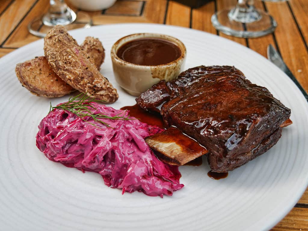 Dining at the Runnymede on Thames, Surrey