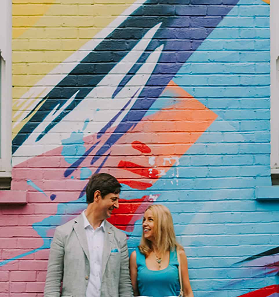 A Shoreditch photo shoot - such a colourful area!