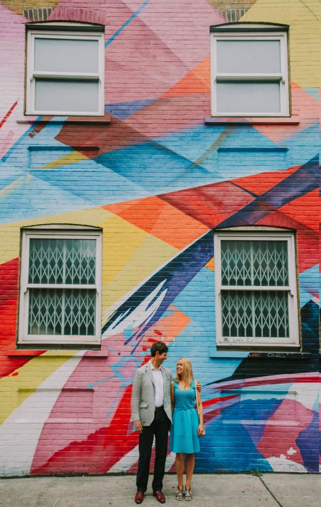 A colourful photo shoot in Shoreditch