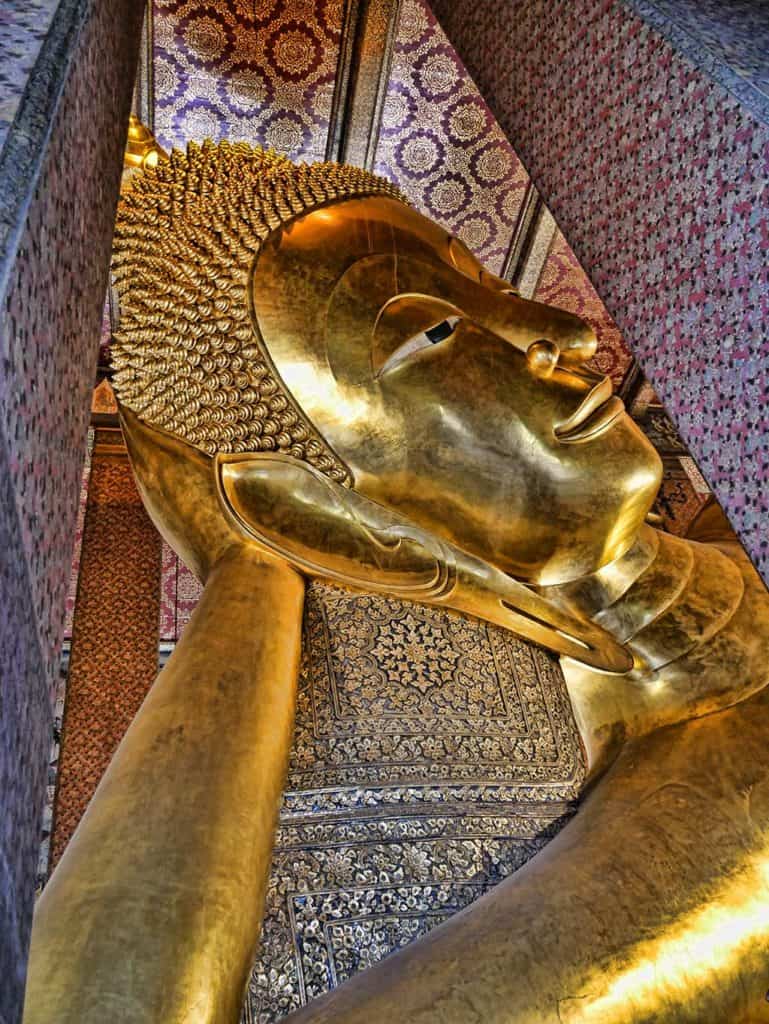 The reclining Buddha in Bangkok, Thailand