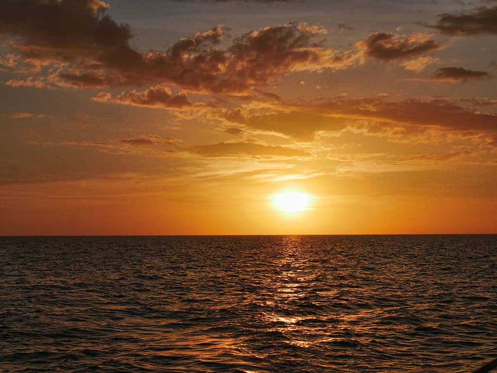 The sunset in Florida, Naples