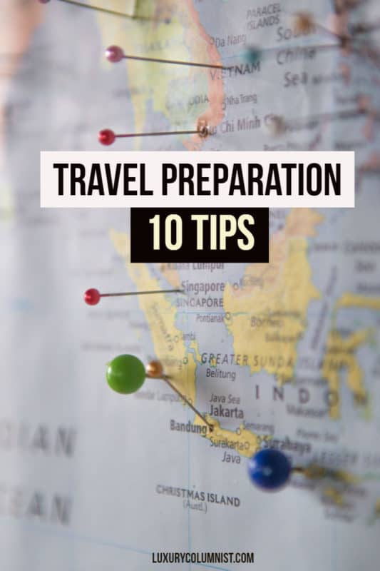 10 Tips for Travel Preparation