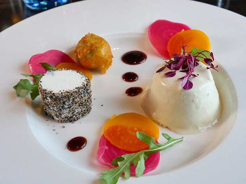 Delicious starter at the Ventana Grand Cafe in the Cumberland Hotel, Bournemouth