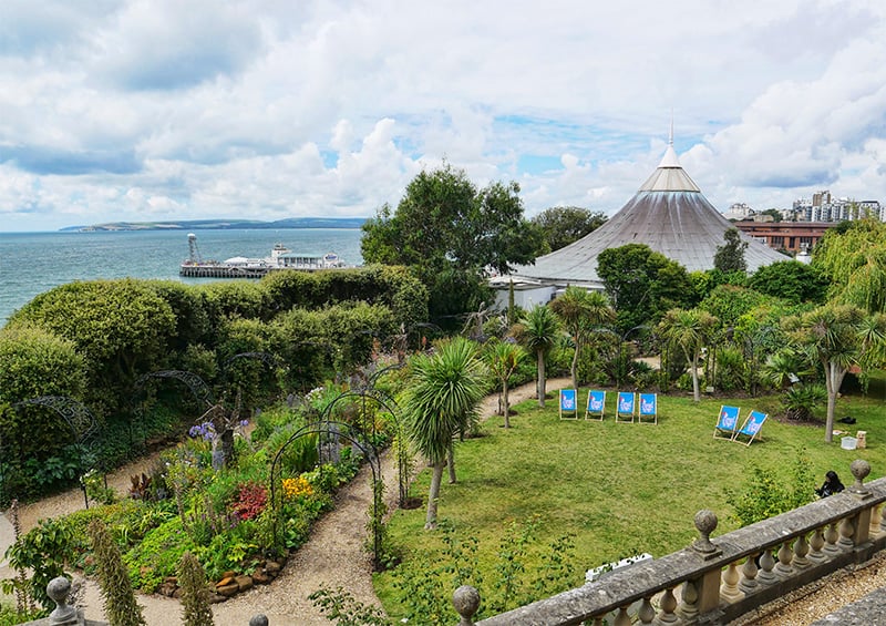 View from the Russell-Cotes museum in Bournemouth to the pier
