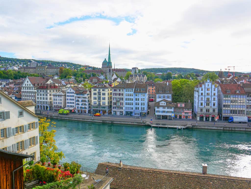 View from Lindenhof, Zurich, Switzerland