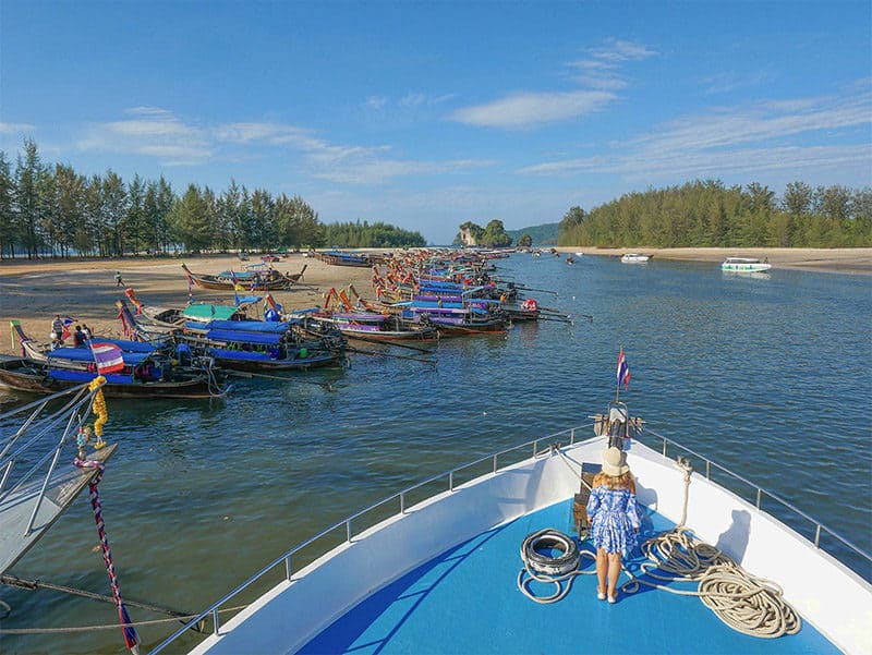 Ao Nang ferry to Tonsai pier, Thailand