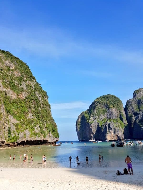 Maya Bay, the setting for the movie The Beach starring Leonardo di Caprio