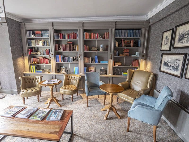 Country Living Hotel Bath library