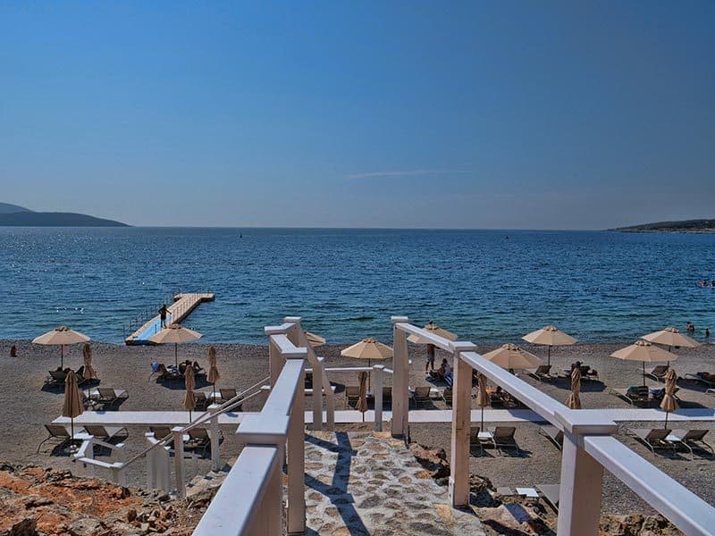 Lustica Bay beach