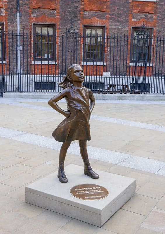 The Peerless Girl Statue in Paternoster Square, City of London