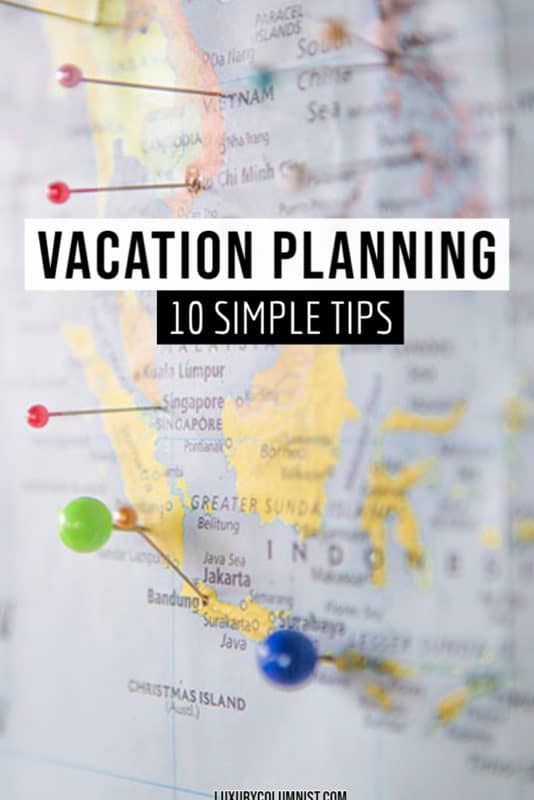 Vacation Planning Tips - this simple holiday planning checklist will save you time and hopefully money too. | #travelplanning | #vacation | #TravelTips