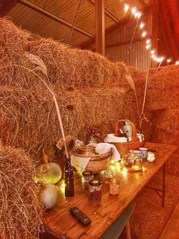 The fun Haybarn private cinema at Outbuildings
