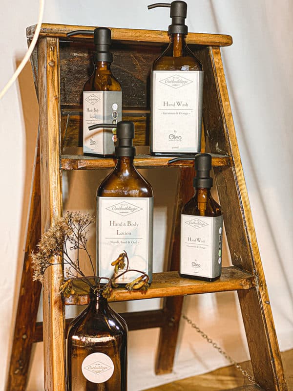 Luxury toiletries at Outbuildings