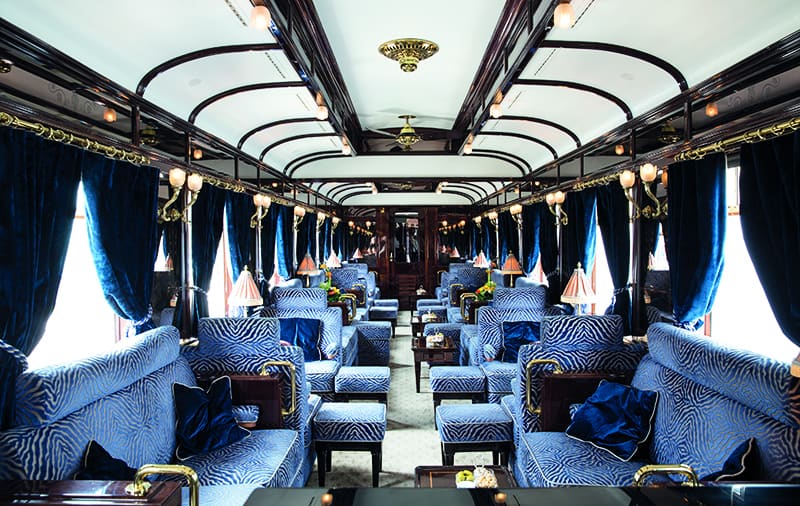 The Piano Bar on board the Venice Simplon Orient Express