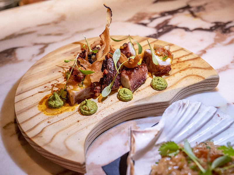 Grilled Galician octopus
