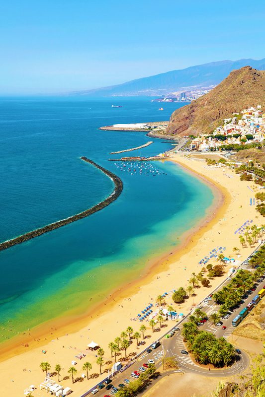 Panoramic view of Las Teresitas Beach