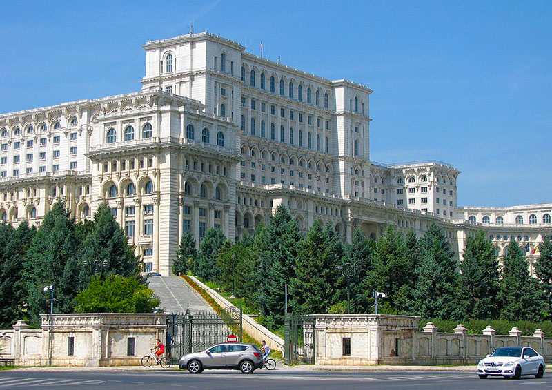 The Palace of the People in Bucharest, Romania