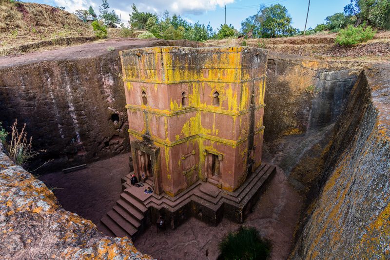 Rock-hewn church in Lalibela, Ethiopia