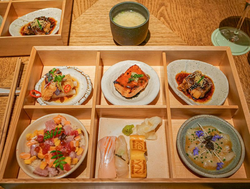 Bento box at KOYN Mayfair