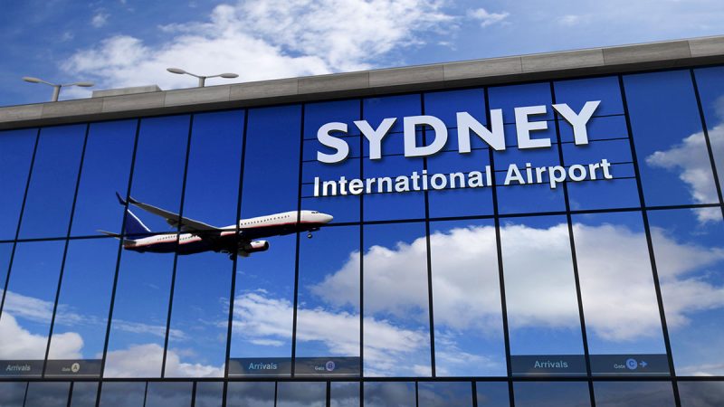 Exterior of Sydney International Airport