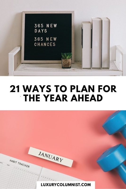 New Year Planning - 21 Great Ways to Plan for the New Year