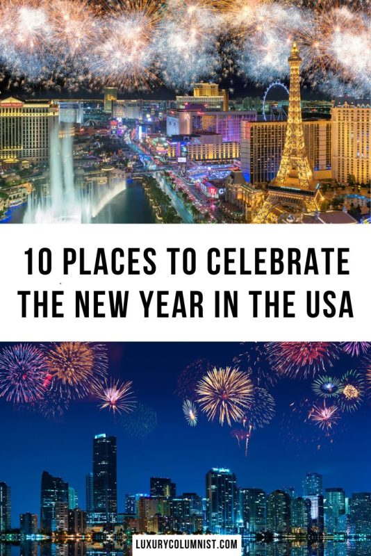 Best places to spend New Year's Eve in the USA