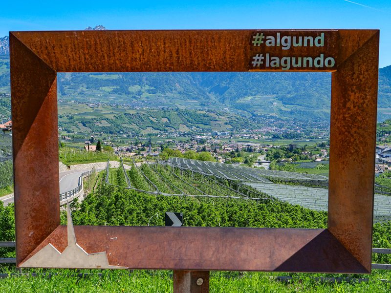 Viewpoint on our bike ride from Naturno to Merano