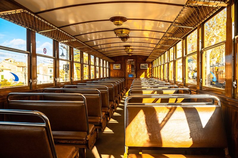 Inside the famous Soller train