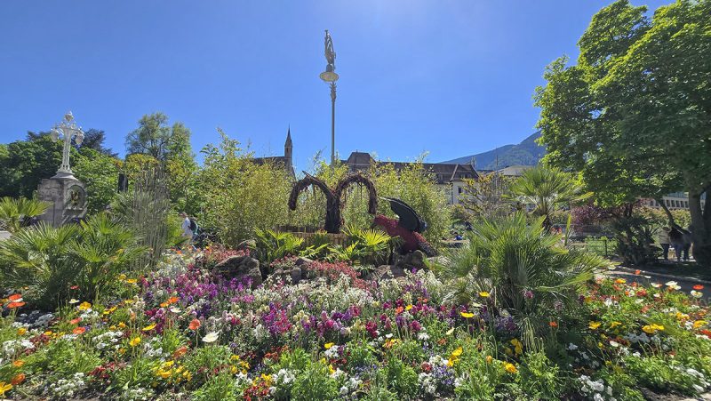 Merano Flower Festival display