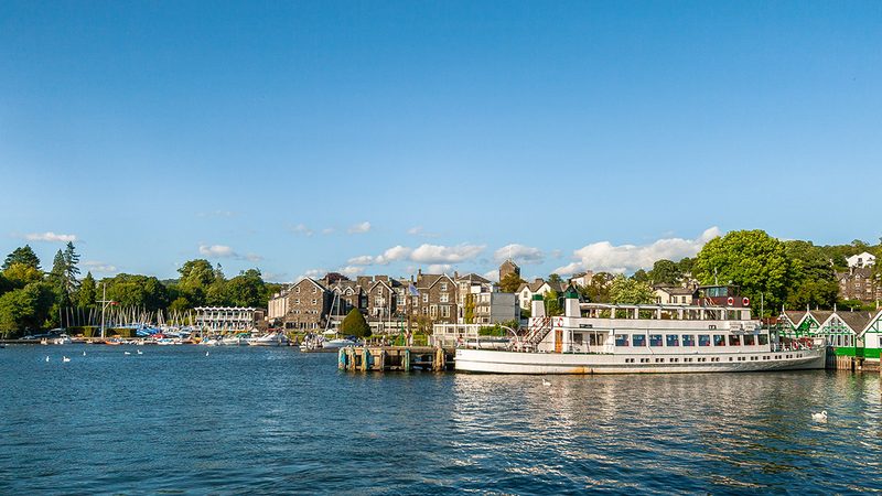 Boats on Lake Windermere, Lake District