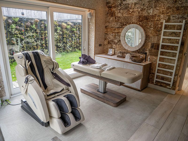 Private spa room in our suite