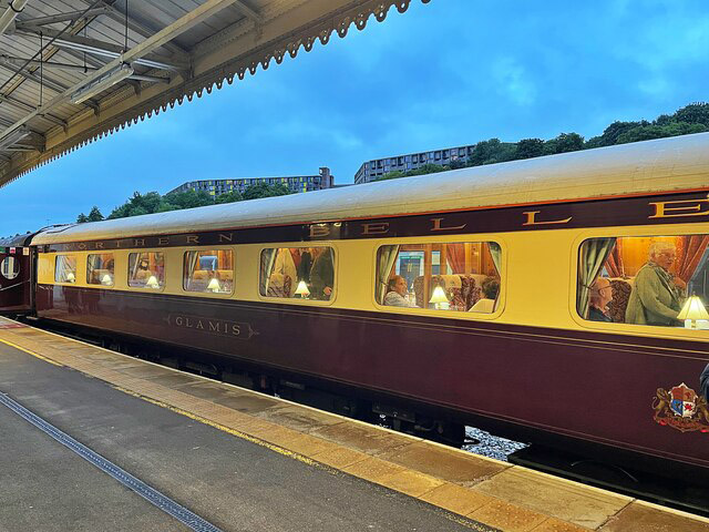 Glamis carriage, Northern Belle at Sheffield train station